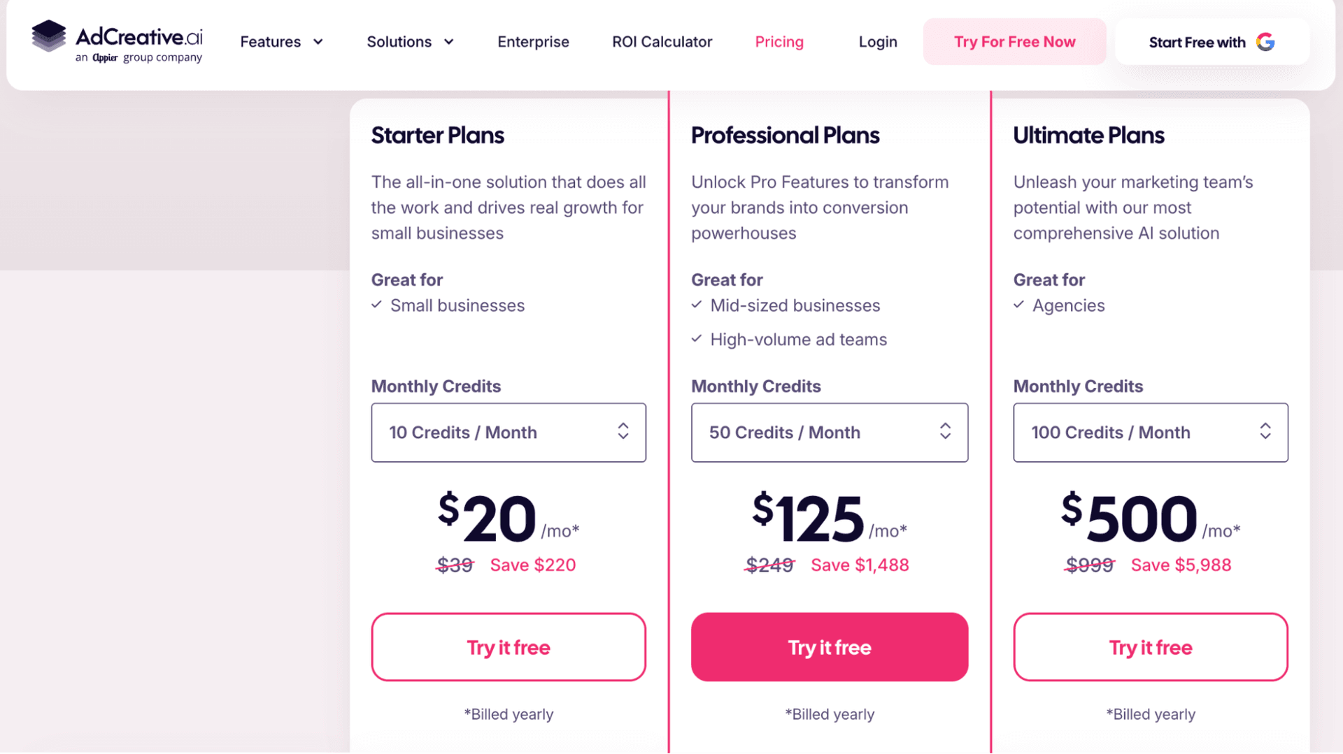 AdCreative.ai vs Atria competitor research