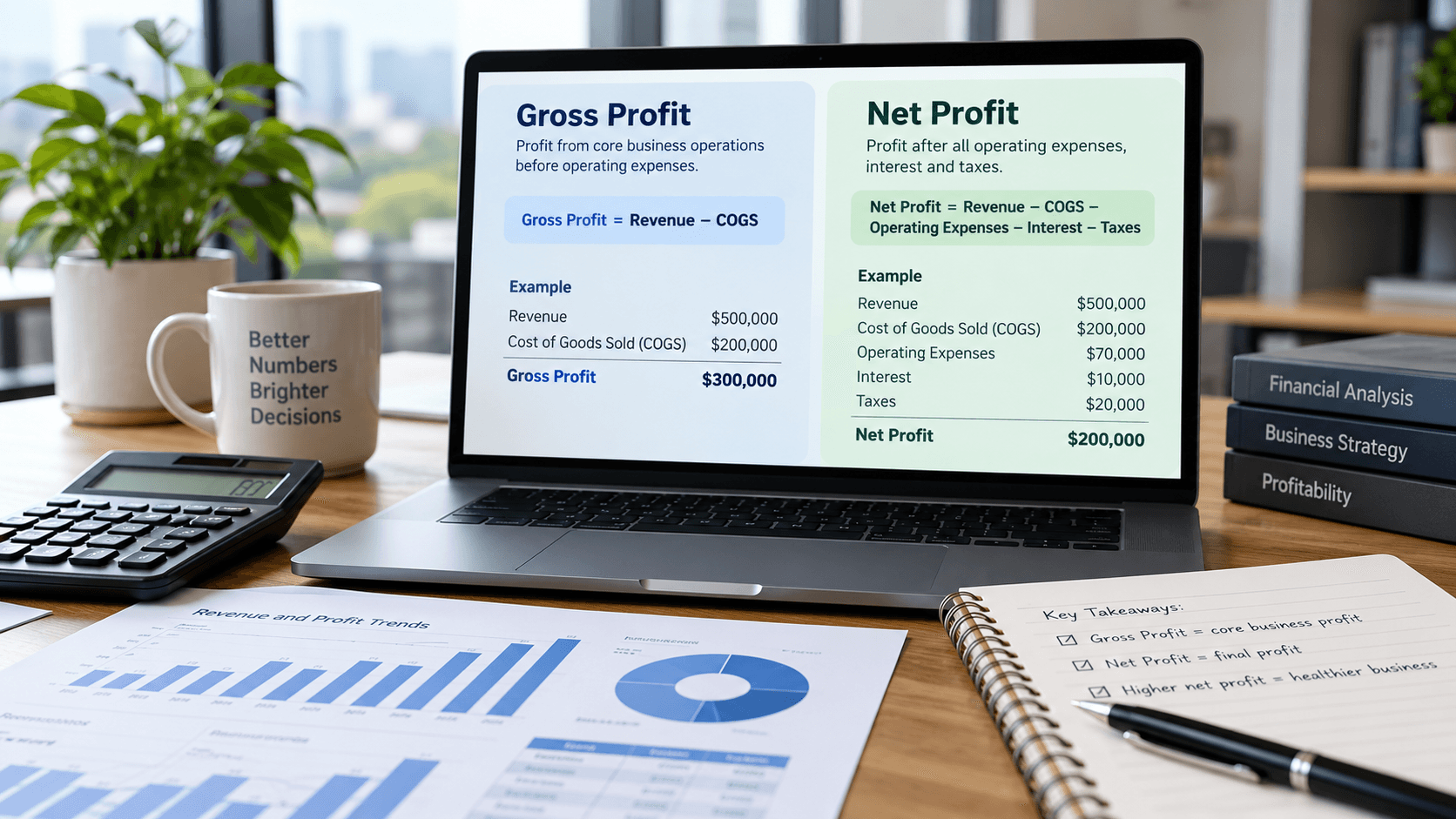 Gross Profit vs Net Profit: Differences, Formulas, and Examples